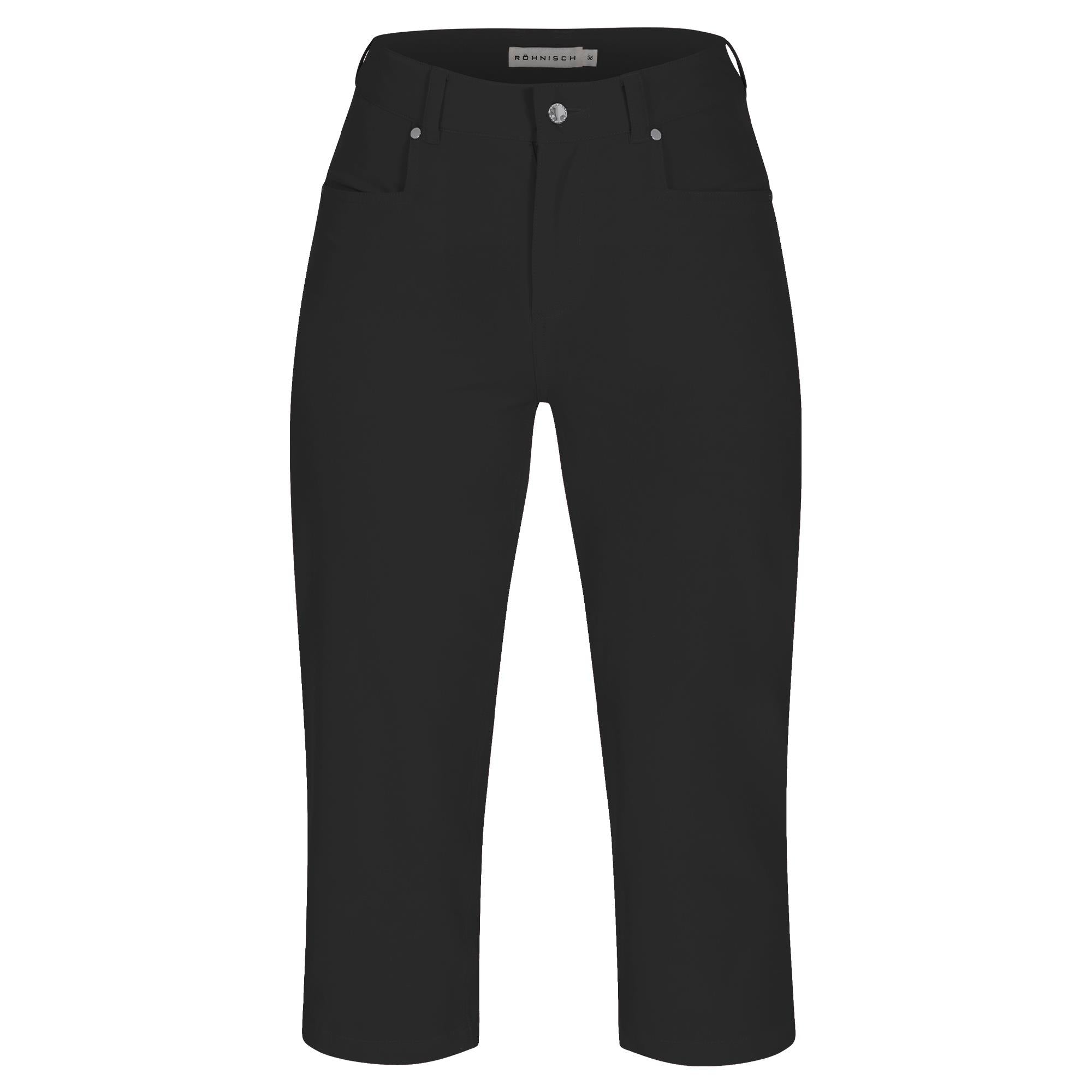 Rohnisch Chie Comfort Stretch Ladies Golf Capri Black
